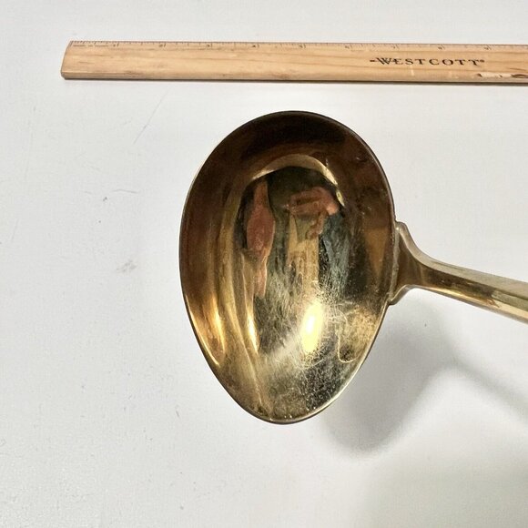 Vintage Dirigold Dirilyte Goldware Regal Flatware Silverware Serving Gravy Ladle - Picture 4 of 6
